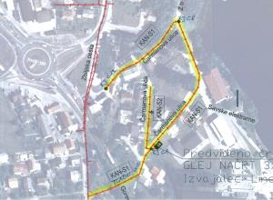 Čarmanova ulica - trase